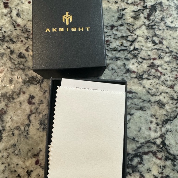 AKNIGHT Black and Rose Gold Rubber Strap Chronograph Watch - Picture 4 of 6